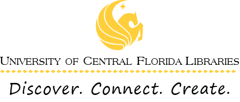 image of the UCF Libraries Brand: Discover Connect Create