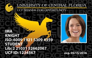 Image sample UCF ID card