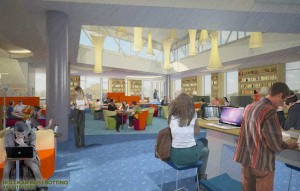 21st Century Library concept reading room