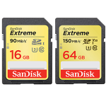 SanDisk Extreme SD Card (16GB & 64GB)