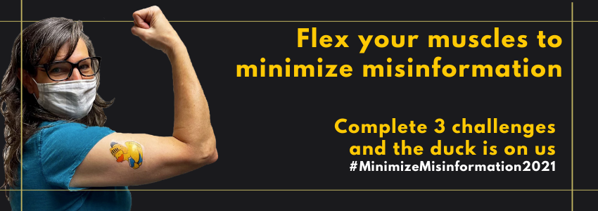 Flex your muscles to minimize misinformation