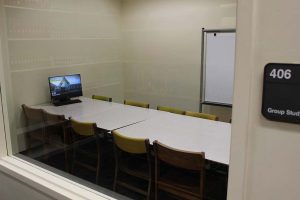 study room 406 - computer and whiteboard