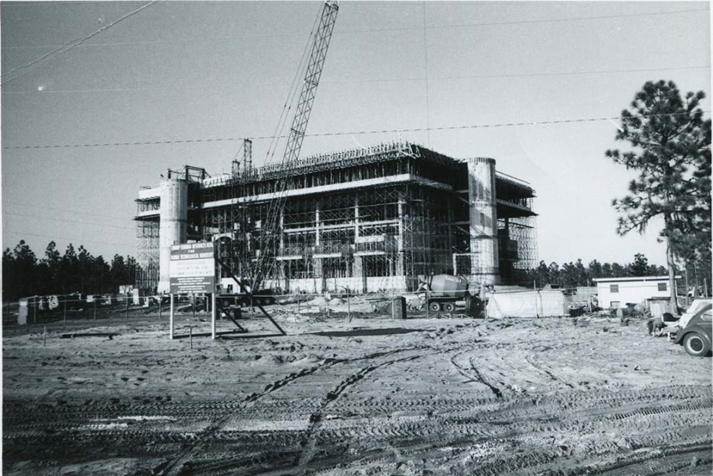 Library under construction, c. 1967