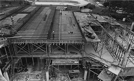 Expansion, c. 1983-1984 - construction of new space