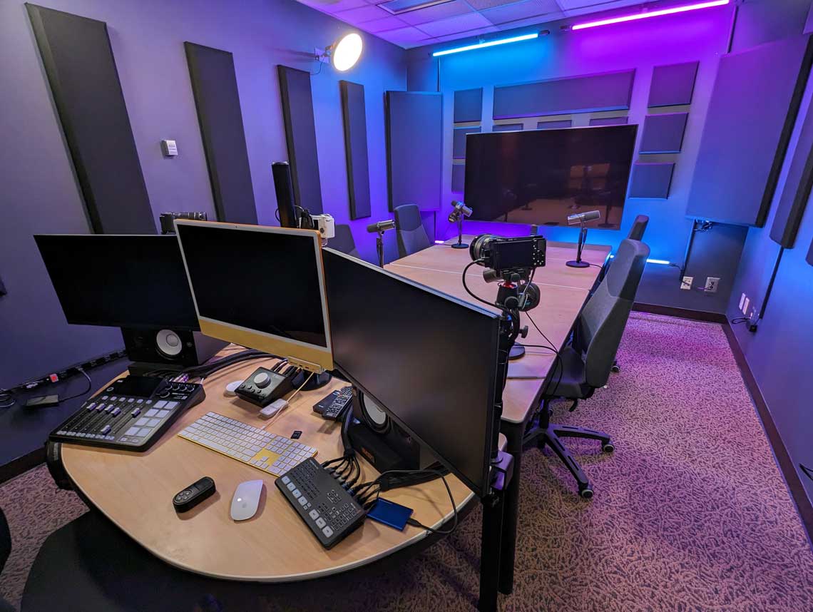 Hitt Maker Podcast Studio equipment - UCF Libraries