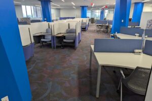 Silent Study Room featuring study spaces designed for solo studying.