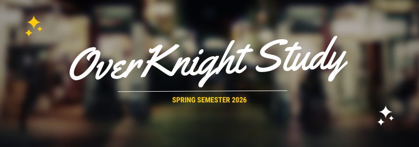 Graphic for OverKnight Hours Spring 2026